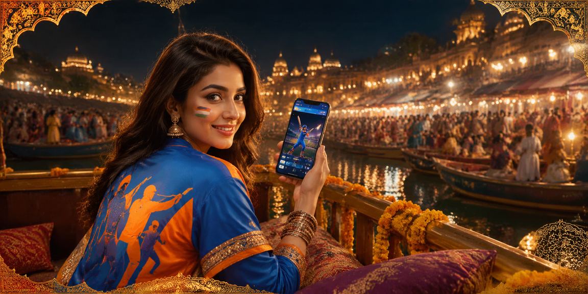 Indian player enjoying Teen Patti alongside cricket betting