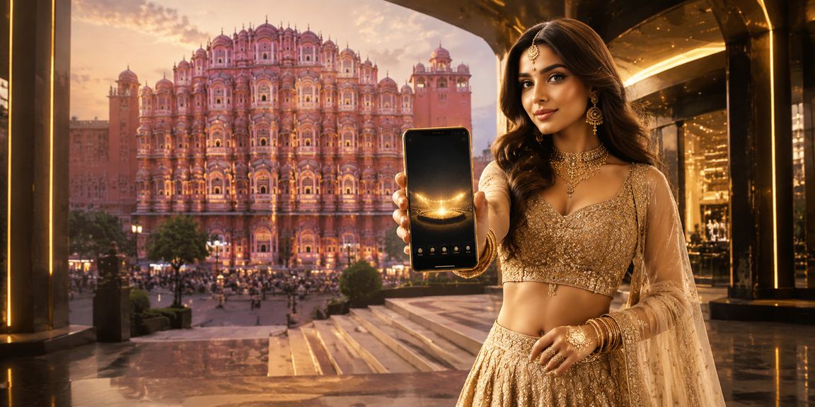 A vibrant Indian market scene representing cultural diversity